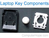 how do you put a key back on a keyboard|How to fix a broken laptop key or put it back on.